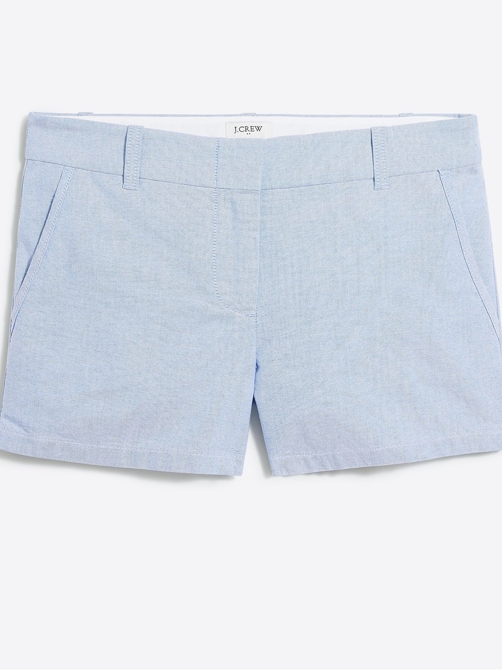 J. Crew Factory 3.5" Classic Oxford Short in Bluestone Heather